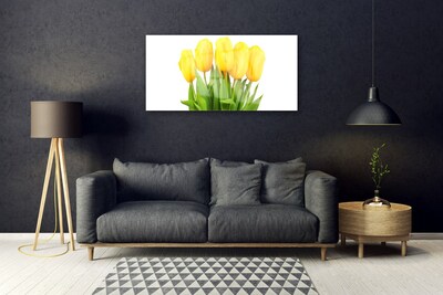 Druck auf Glas Tulpen Pflanzen