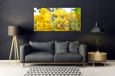 Druck auf Glas Blumen Pflanzen