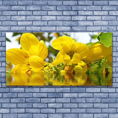 Druck auf Glas Blumen Pflanzen