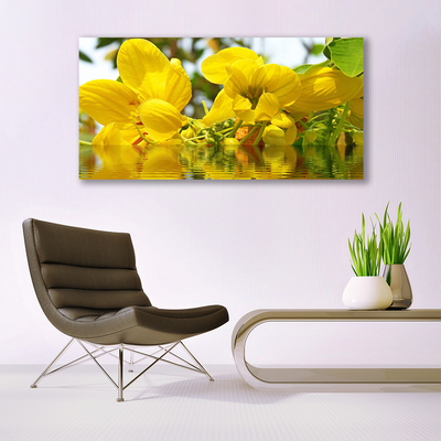 Druck auf Glas Blumen Pflanzen