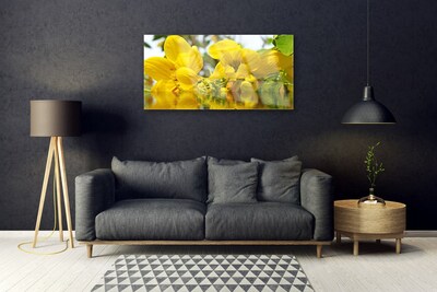 Druck auf Glas Blumen Pflanzen