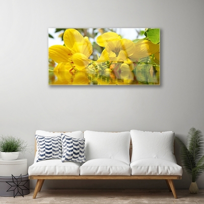 Druck auf Glas Blumen Pflanzen