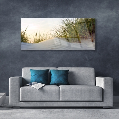 Druck auf Glas Sand Gras Landschaft