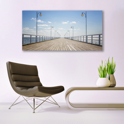 Druck auf Glas Brücke Architektur