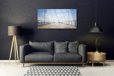 Druck auf Glas Brücke Architektur