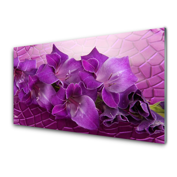 Druck auf Glas Blumen Pflanzen