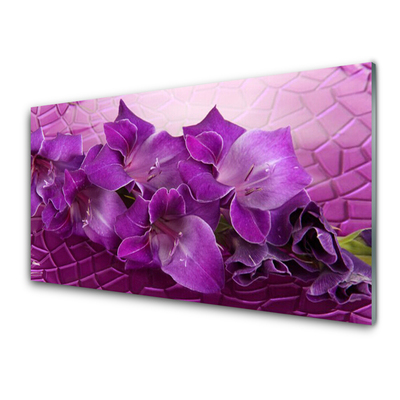 Druck auf Glas Blumen Pflanzen