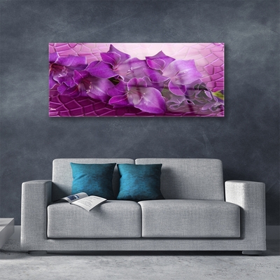 Druck auf Glas Blumen Pflanzen