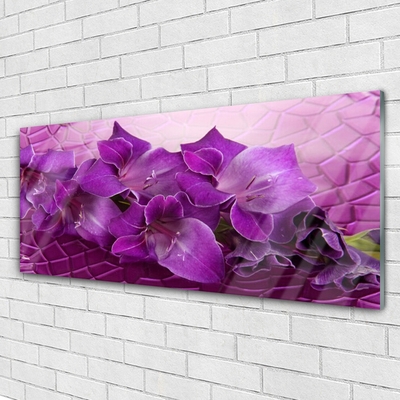 Druck auf Glas Blumen Pflanzen