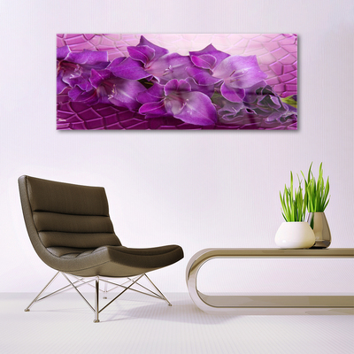 Druck auf Glas Blumen Pflanzen