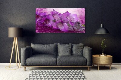 Druck auf Glas Blumen Pflanzen
