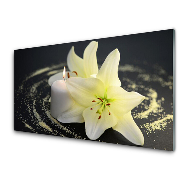 Druck auf Glas Blume Pflanzen