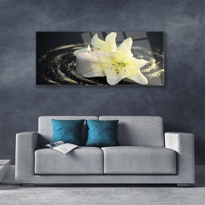 Druck auf Glas Blume Pflanzen