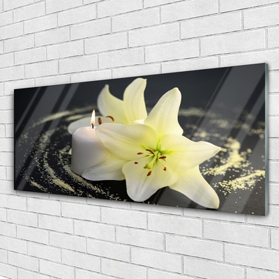 Druck auf Glas Blume Pflanzen