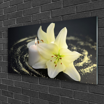 Druck auf Glas Blume Pflanzen