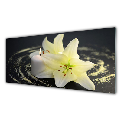 Druck auf Glas Blume Pflanzen