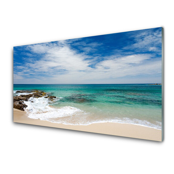 Druck auf Glas Strand Meer Landschaft