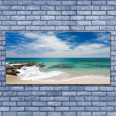 Druck auf Glas Strand Meer Landschaft