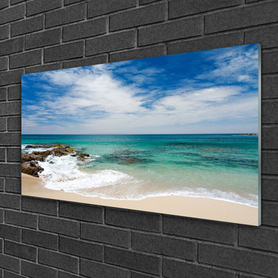 Druck auf Glas Strand Meer Landschaft