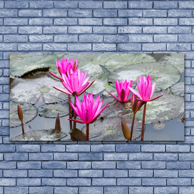 Druck auf Glas Blumen Pflanzen