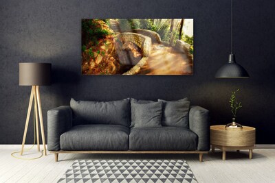 Druck auf Glas Brücke Architektur
