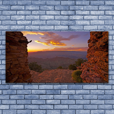 Druck auf Glas Felsen Landschaft