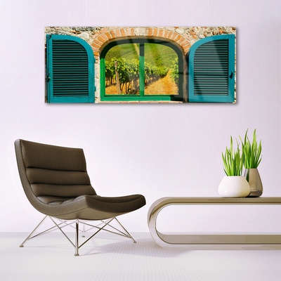 Druck auf Glas Fenster Landschaft