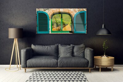 Druck auf Glas Fenster Landschaft