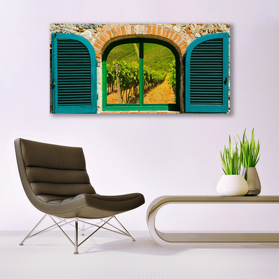 Druck auf Glas Fenster Landschaft
