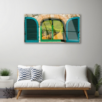 Druck auf Glas Fenster Landschaft