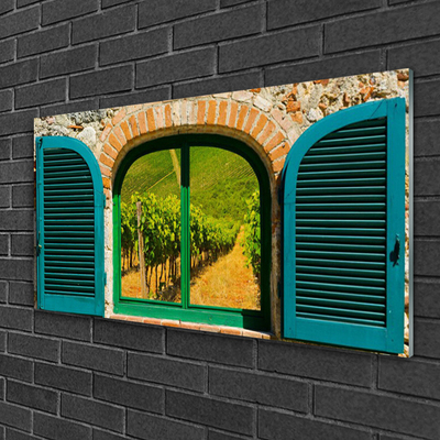 Druck auf Glas Fenster Landschaft