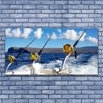 Druck auf Glas Angeln Meer Landschaft