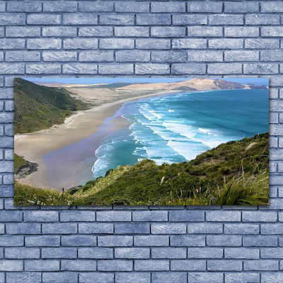 Druck auf Glas Strand Meer Landschaft