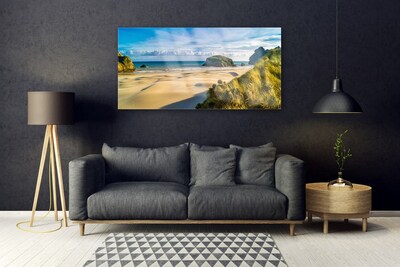 Druck auf Glas Strand Felsen Landschaft