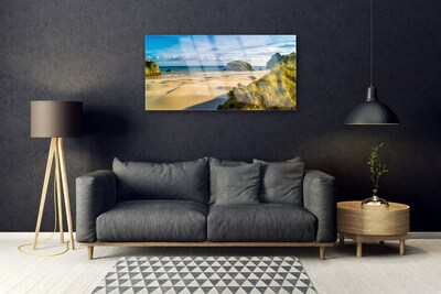 Druck auf Glas Strand Felsen Landschaft