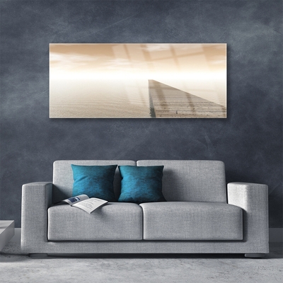Druck auf Glas Meer Brücker Architektur