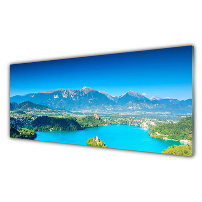 Druck auf Glas Gebirge See Landschaft