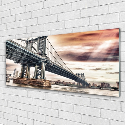 Druck auf Glas Brücke Architektur