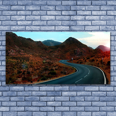 Druck auf Glas Gebirge Straße Landschaft