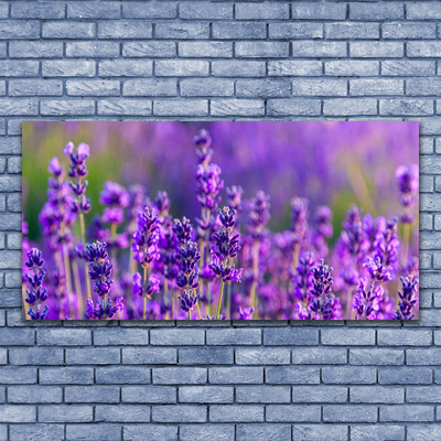 Druck auf Glas Blumen Pflanzen