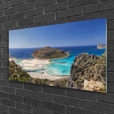 Druck auf Glas Strand Meer Landschaft