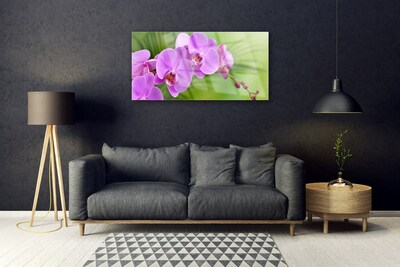 Druck auf Glas Blumen Gebäude