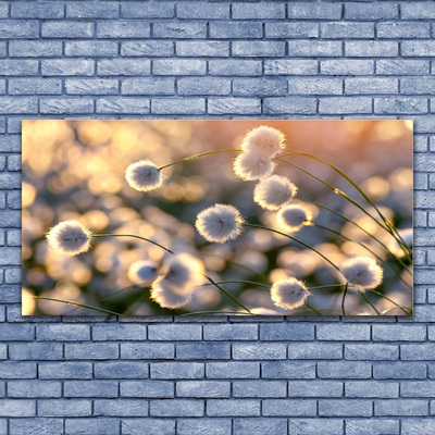 Druck auf Glas Blumen Pflanzen