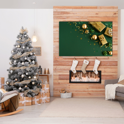 Druck auf Glas Geschenke Winter-Feiertags-Dekorationen