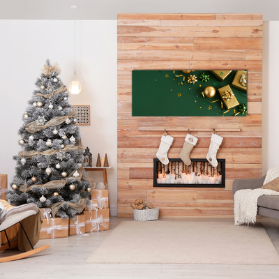 Druck auf Glas Geschenke Winter-Feiertags-Dekorationen