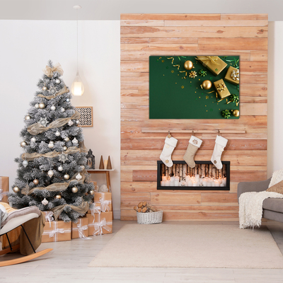Druck auf Glas Geschenke Winter-Feiertags-Dekorationen