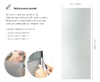 Sichtschutzfolie für Fenster lichtdurchlässige Ausführung