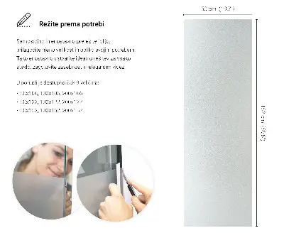 Sichtschutzfolie für Fenster lichtdurchlässige Ausführung