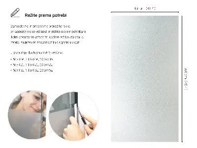 Sichtschutzfolie für Fenster lichtdurchlässige Ausführung