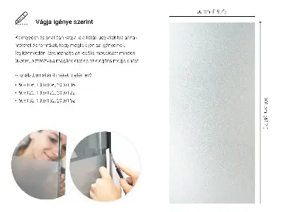 Sichtschutzfolie für Fenster lichtdurchlässige Ausführung